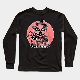 mr.Lenny Loves Halloween / pink Long Sleeve T-Shirt